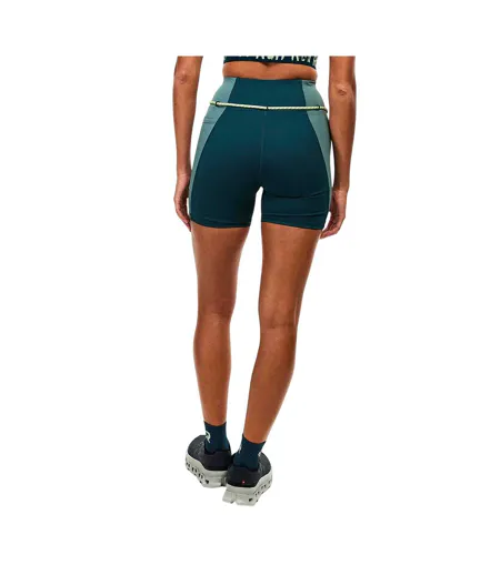 Cuissard De Cyclisme Motif/style Ligne D´horizon Femme Vert Foncé Red Run
