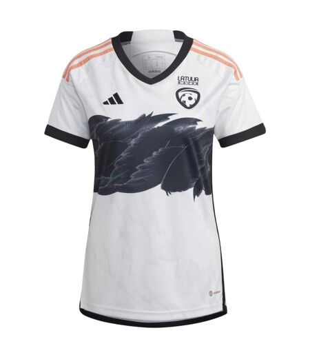 Maillot De Foot Motif/style Lettonie Femme Blanc Adidas