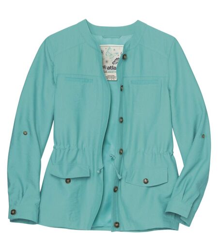 Tükisfarbene Safari-Jacke