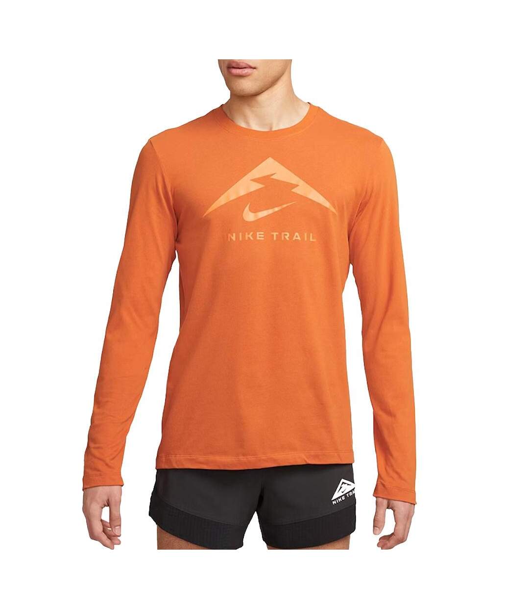 T-shirt Manches Longues Orange Homme Nike Df Tee - L-1