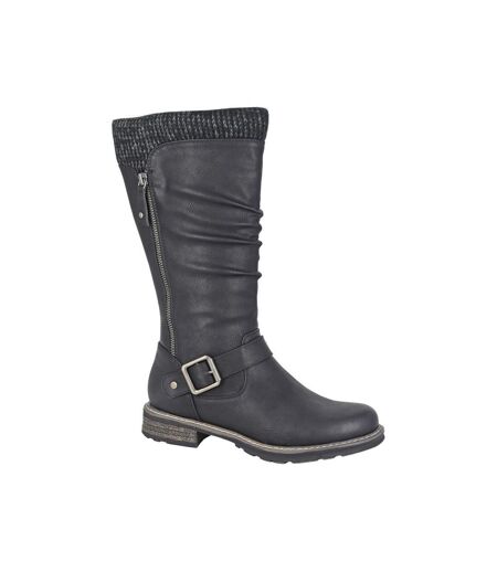 Cipriata Womens/Ladies Alisa PU Mid Calf Boots (Black) - UTDF2336