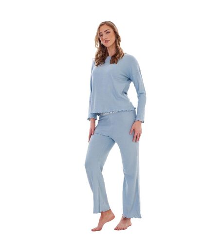 Ensemble De Pyjama Long Femme Bleu Clair Keanu