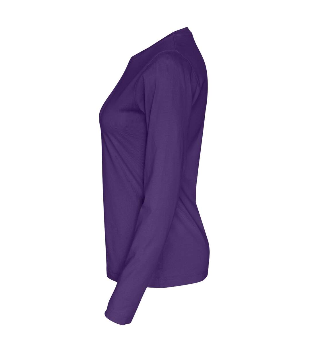 Womens/ladies long-sleeved t-shirt purple Cottover-3