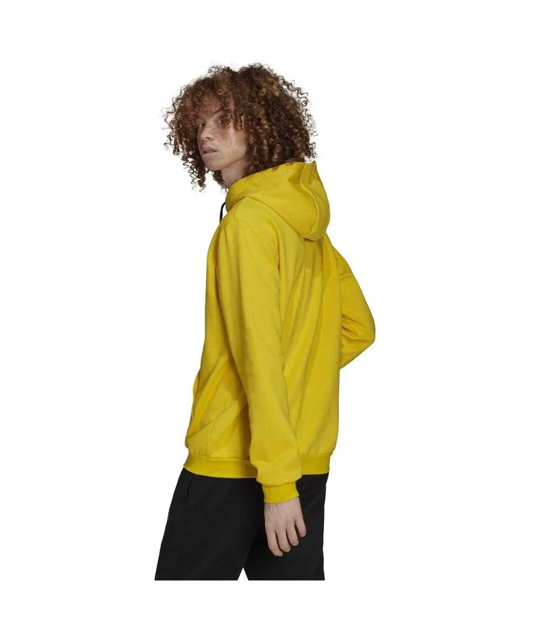 Sweat À Capuche Entrada Homme Jaune Noir Adidas-4