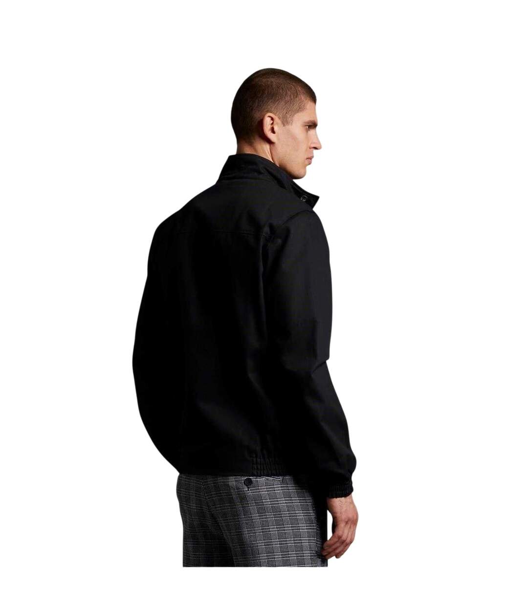 Blouson Harrington Motif/style Logo Homme Noir Lyle & Scott-3