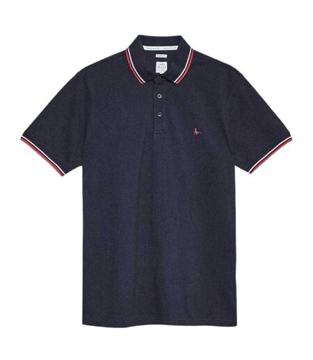 Polo Motif/style Rayure Contrastée Sur Bord Edgeware Homme Bleu Marine Jack Wills