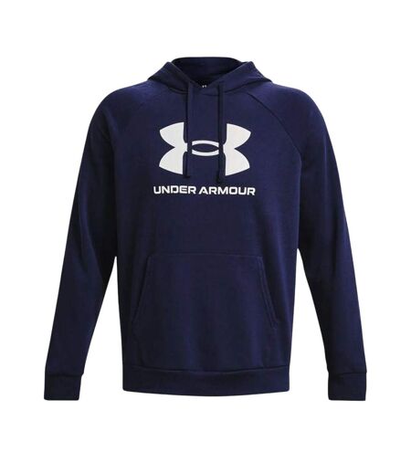 Sweat À Capuche Style Logo Rival Homme Bleu Marine Under Armour