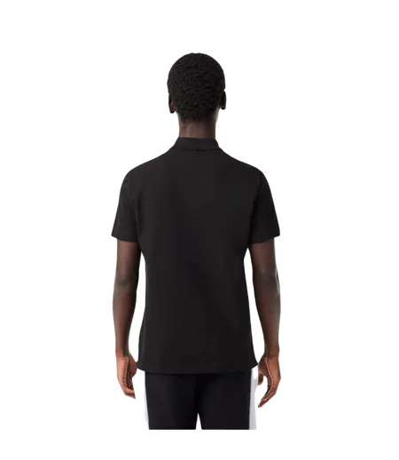 Polo Motif/style Blocs De Couleurs Homme Noir Argenté Lacoste