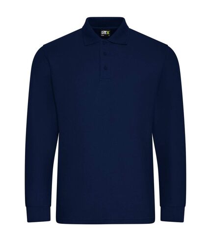 PRORTX Mens Long-Sleeved Polo Shirt (Navy)