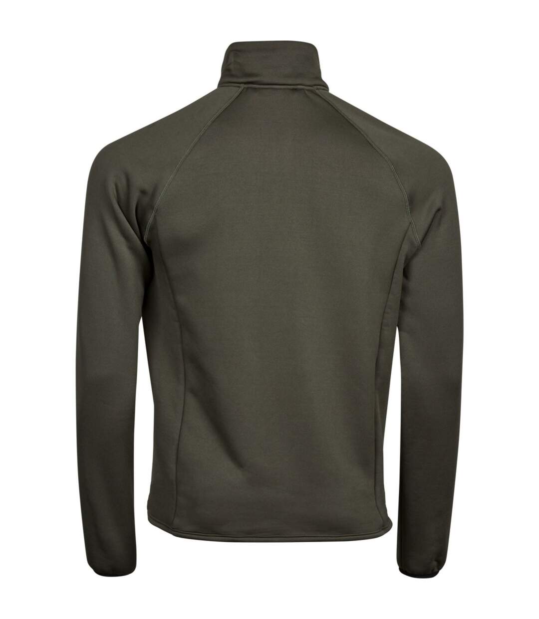 Mens stretch fleece jacket deep green Tee Jays