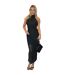 Robe Mi-longue Fête Femme Noir AX Paris-1