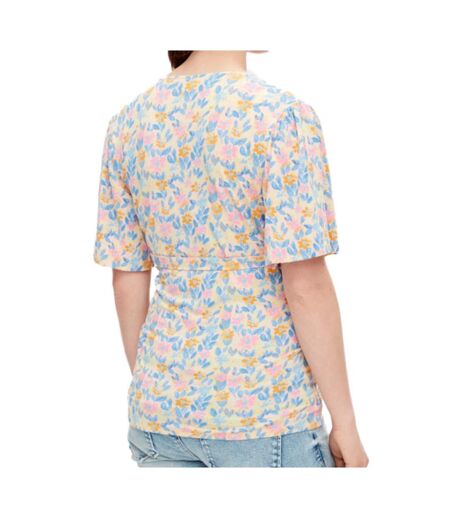 Blouse de grossesse jaune/bleu femme mamalicious brasil