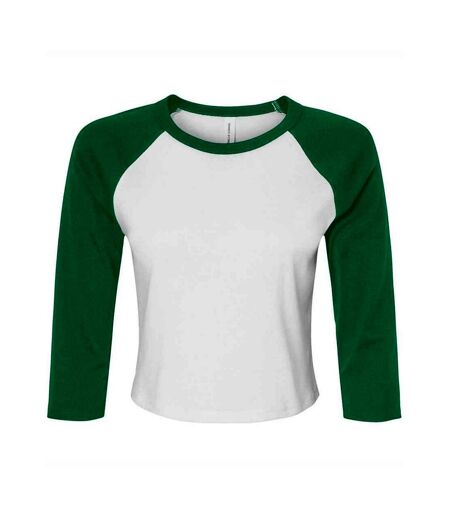 T-shirt femme blanc / vert kelly Bella + Canvas Bella + Canvas