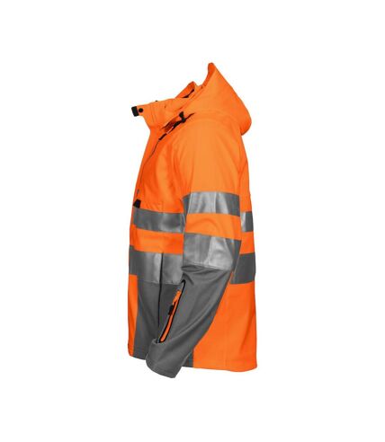 Projob Mens Softshell Hi-Vis Jacket (Orange/Gray) - UTUB632