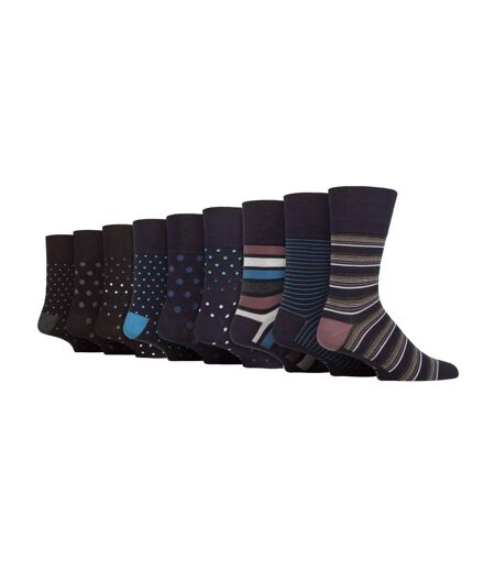 Gentle Grip - 9 Paires Homme Chaussettes Bambou Non Comprimantes