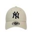 Mens 9forty Mlb League Essential New York Yankees Baseball Cap Beige New Era-4