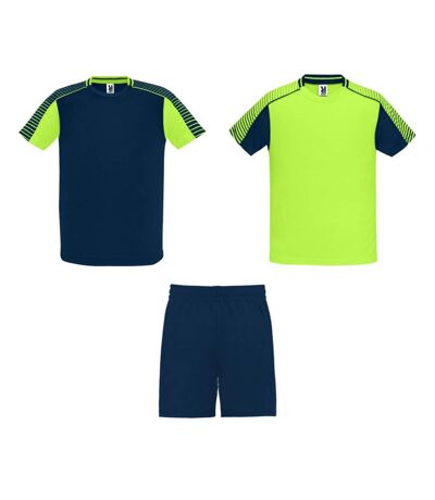 Set de sport juve adulte bleu marine / vert fluo Roly