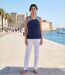 Tee-shirt sans manches TF192M Mode Directe : Débardeur fantaisie 100% coton au look marin-5