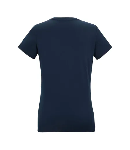 Womens/ladies Fingal Slogan Cat T-shirt Navy Blue Regatta
