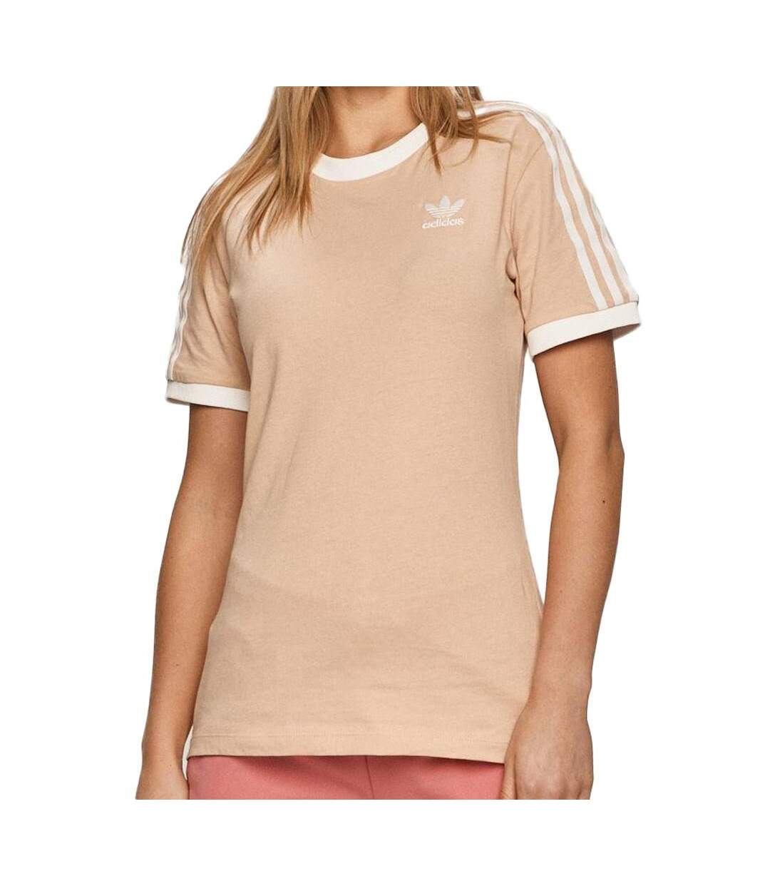 T-shirt Beige Femme Adidas Stripes - 36-1