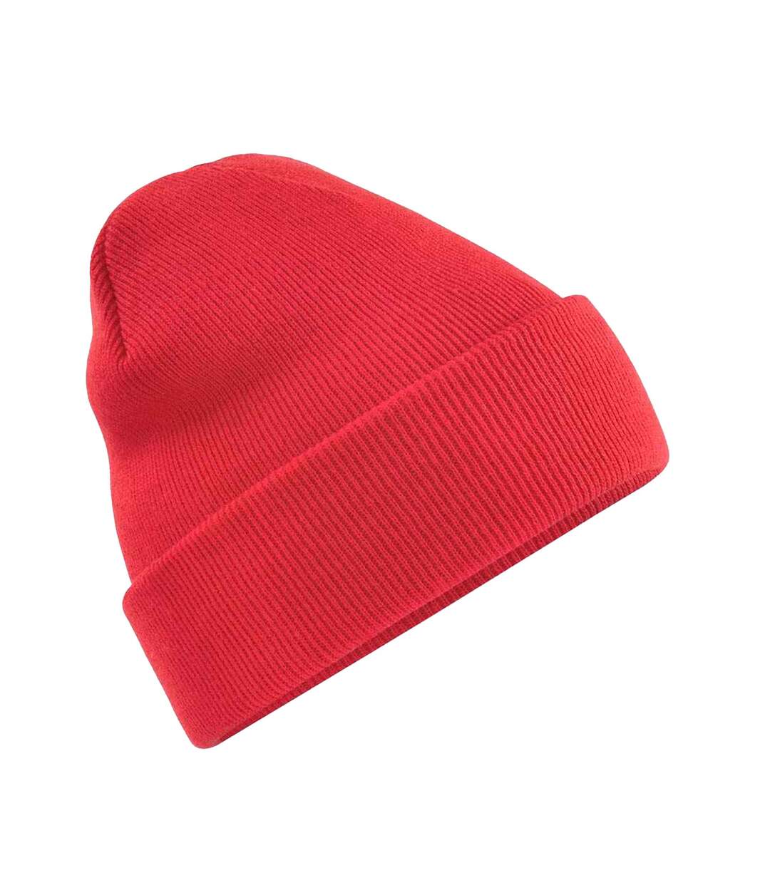 Bonnet À Manchettes Original Pour Adultes, Unisexe Rouge Vif Beechfield-2