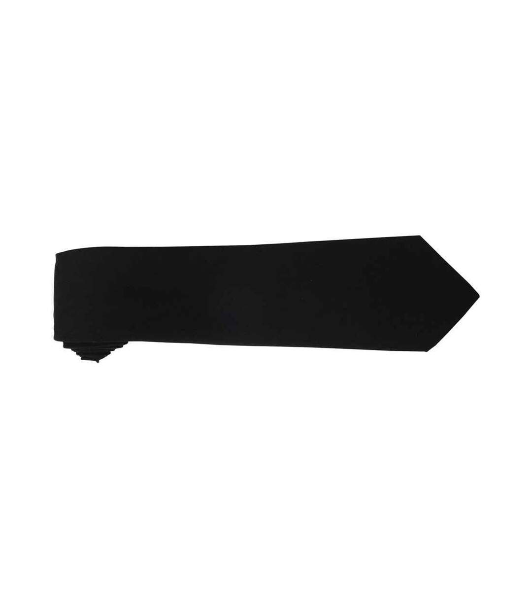 Plain polyester tie one size black Premier-2