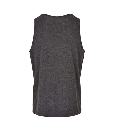 Mens basic tank top charcoal Build Your Brand