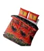 Reversible Duvet Set Black Red Yellow Flash-4