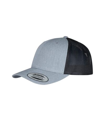 Casquette trucker retro adulte gris / noir Flexfit