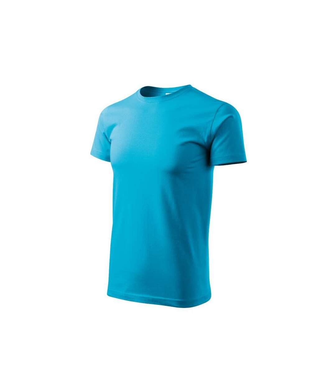 Mens Heavy New T-shirt Bright Blue Malfini-1