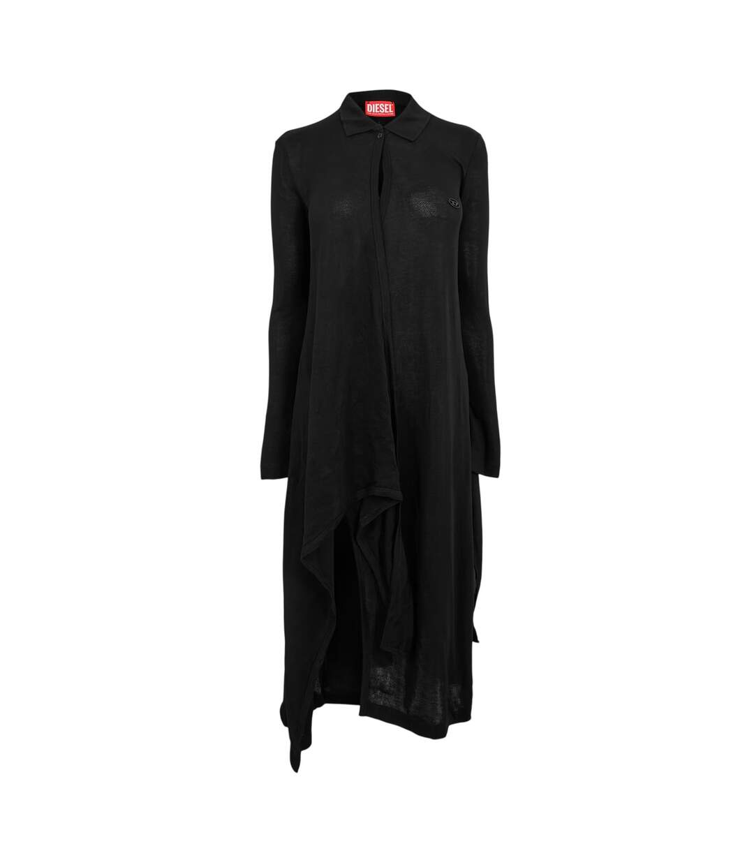 Robe Chemise Motif/style Uni Femme Noir Diesel-1
