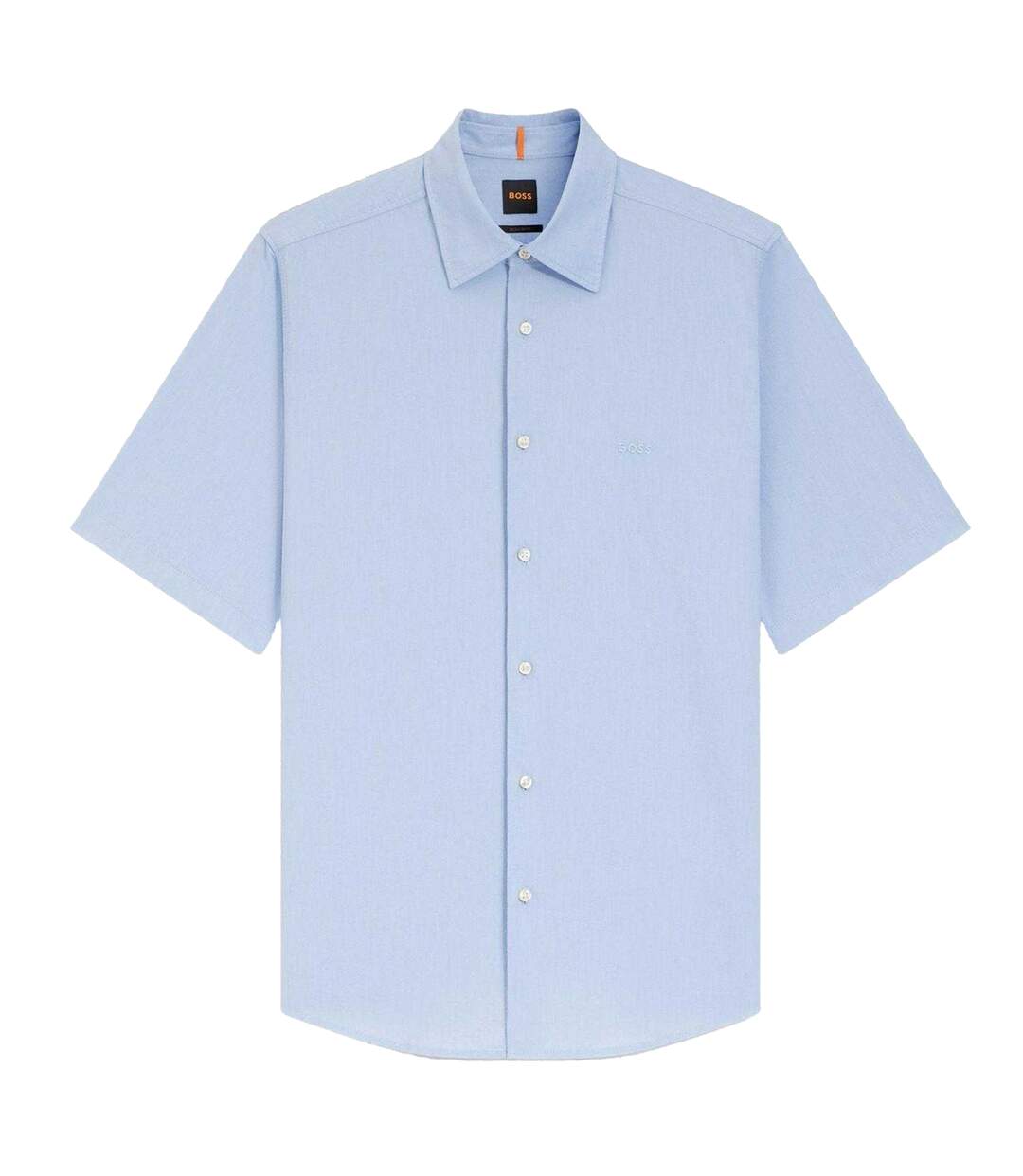 Mens Rash 2 Regular Shirt Open Blue Boss-2
