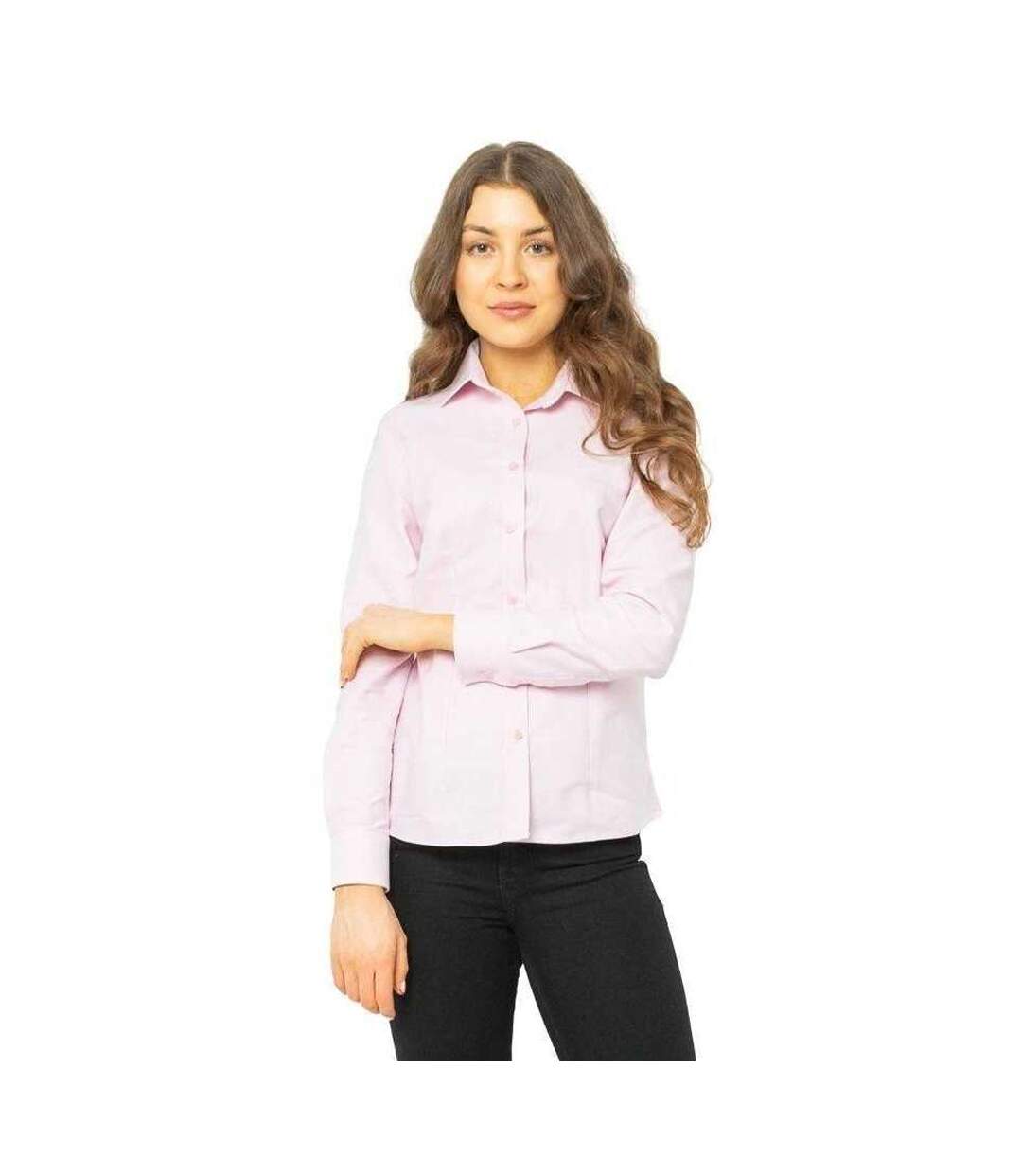 Chemisier Aleksandra Oxford Femme Rose Di Selentino-2