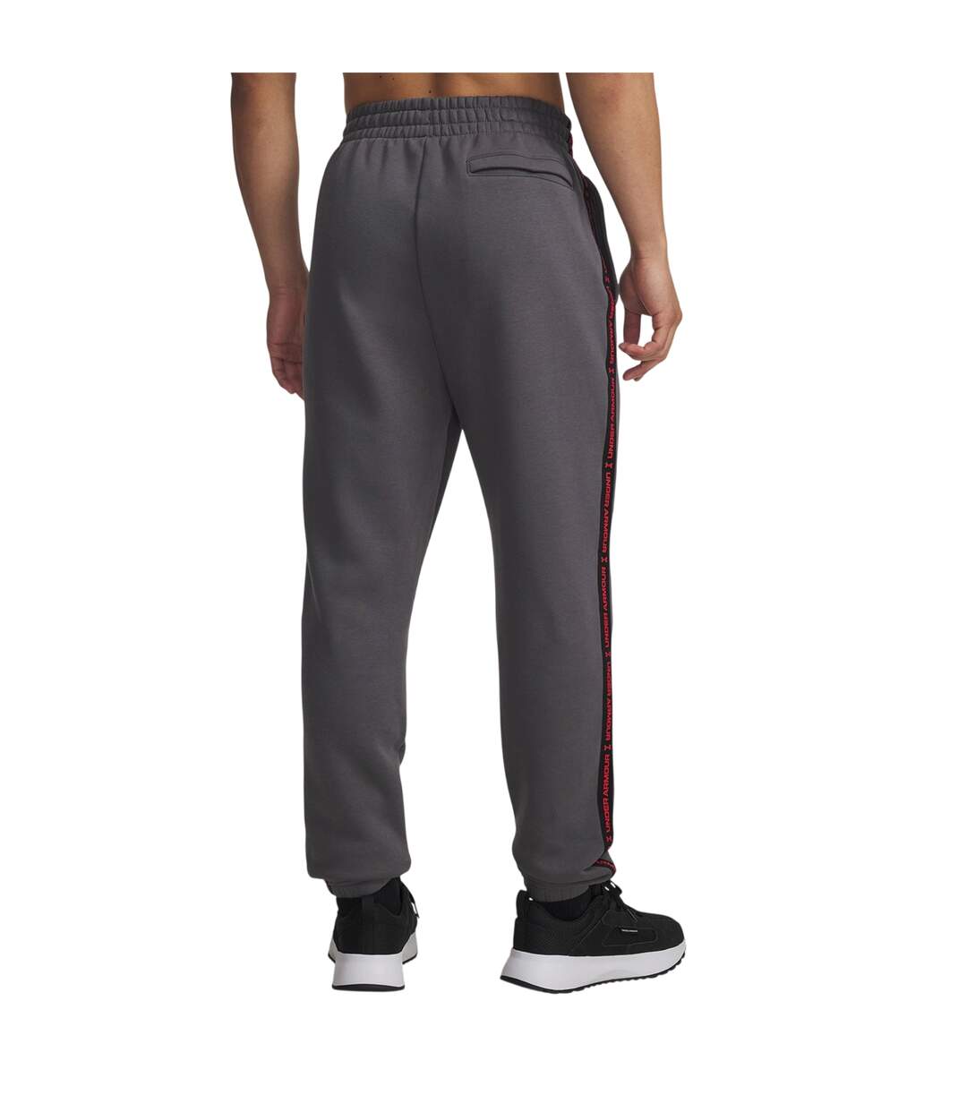 Mens Icon Fleece Tapered Joggers Castle Rock Red Under Armour-2