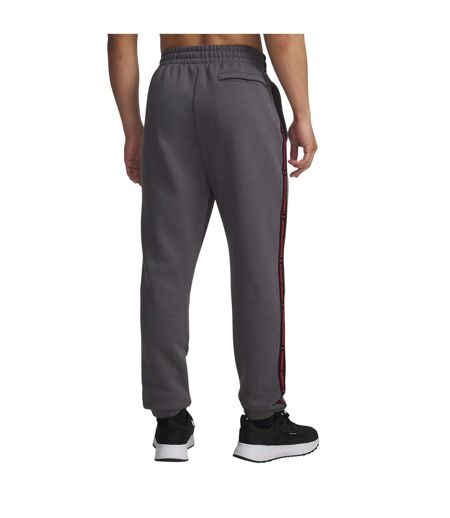 Mens Icon Fleece Tapered Joggers Castle Rock Red Under Armour