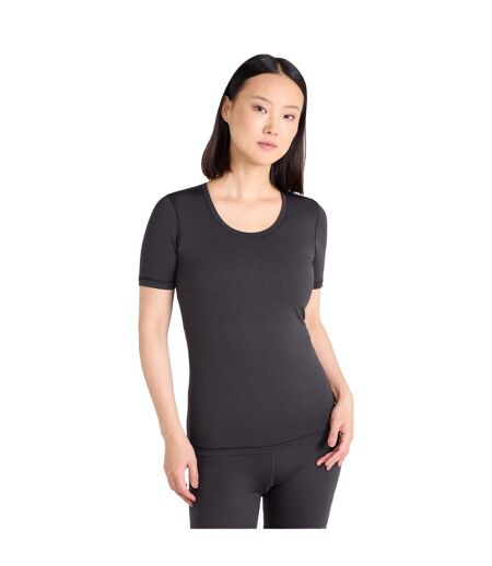 Womens/ladies Keep The Heat Isotherm T-shirt Black Mountain Warehouse