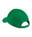 Casquette Motif/style 6 Panneaux Athleisure Vert Vif Blanc Beechfield-2