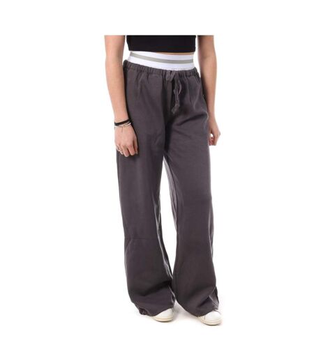 Pantalon fluide gris femme monday premium 3256 - l