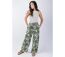 Pantalon femme jambes larges MELODY kaki Coton Du Monde-4