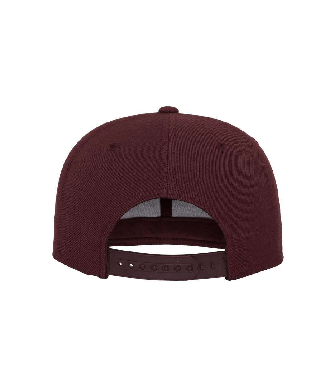 Unisex Adult Classic Snapback Cap Maroon Flexfit-3