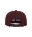 Unisex Adult Classic Snapback Cap Maroon Flexfit-3