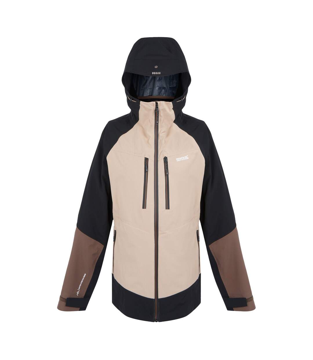 Veste Motif/style 3-en-1 Carletta Femme Noir Taupe Regatta-3