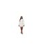 Robe Courte Manches Longues Fête Motif/style Perle Femme Blanc Muse-1