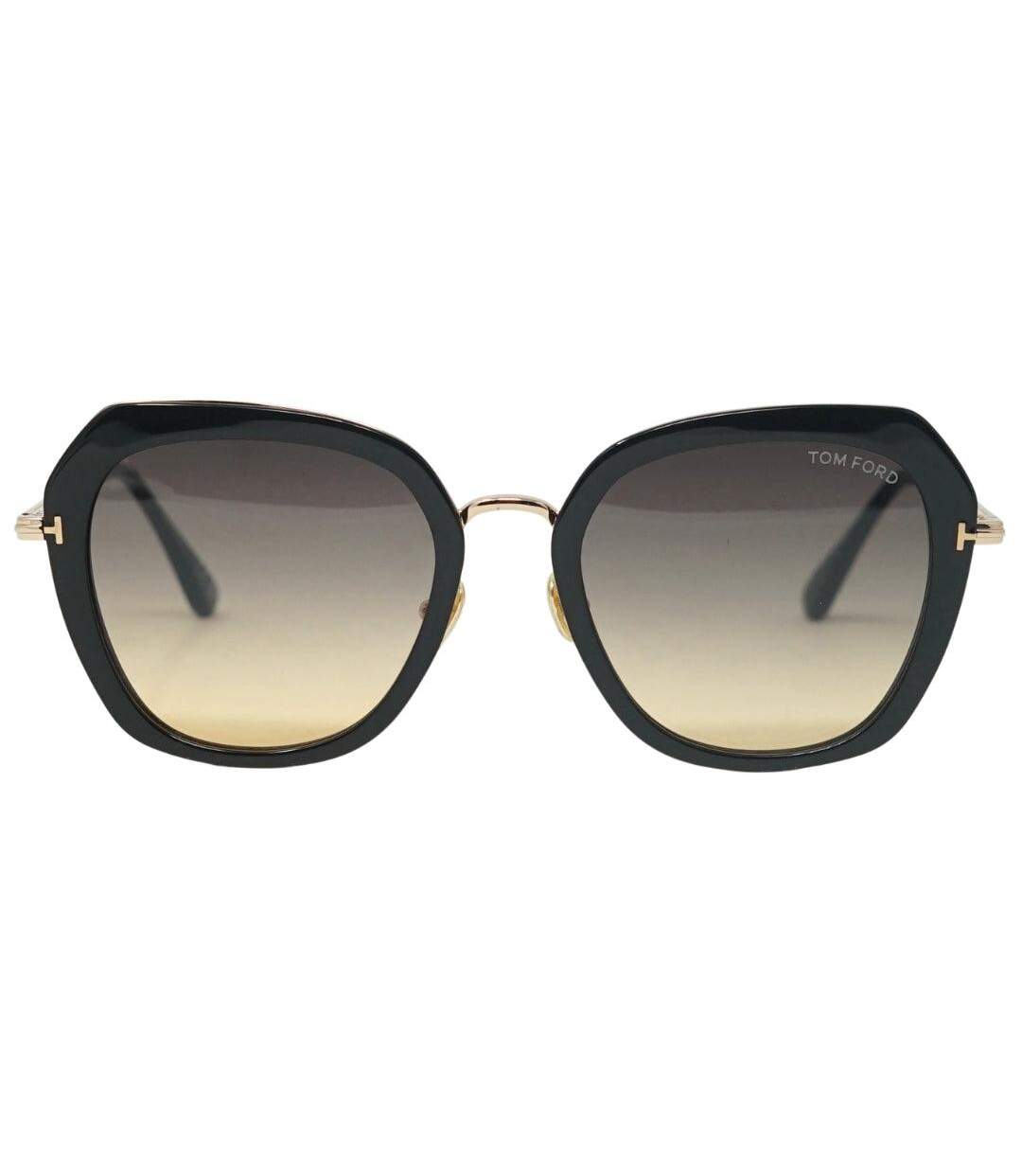 Womens/ladies Kenyan Sunglasses One Size Gold Black Tom Ford-1