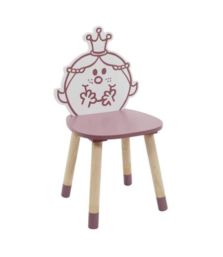 Chaise en bois pour enfant Monsieur madame Madame princesse