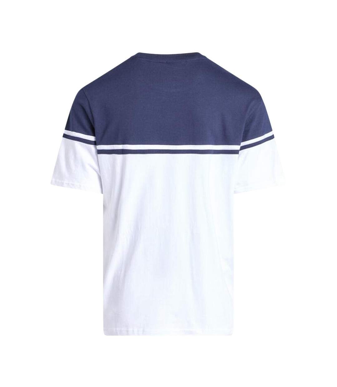 T-shirt blanc/marine homme fila print-2