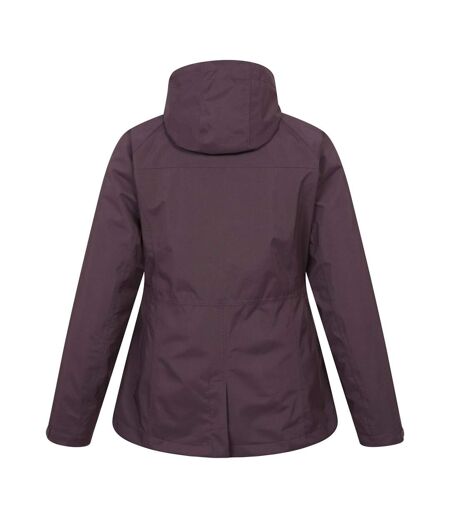 Womens/ladies Alaskan 3 In 1 Padded Jacket Dark Burgundy Mountain Warehouse