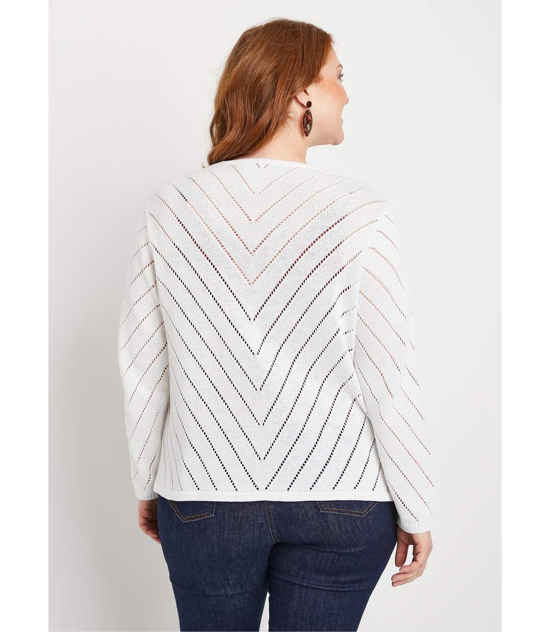 Gilet boléro fin ajouré coton-2