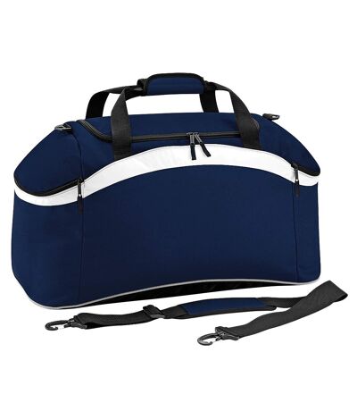 BagBase Teamwear Sport Holdall / Duffel Bag (54 Liters) (French Navy/ White) (One Size)