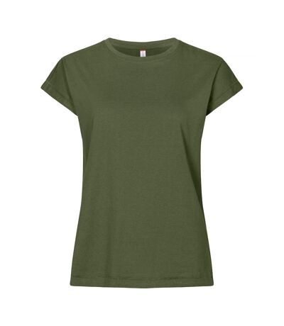 Clique Womens/Ladies Fashion T-Shirt (Army Green)